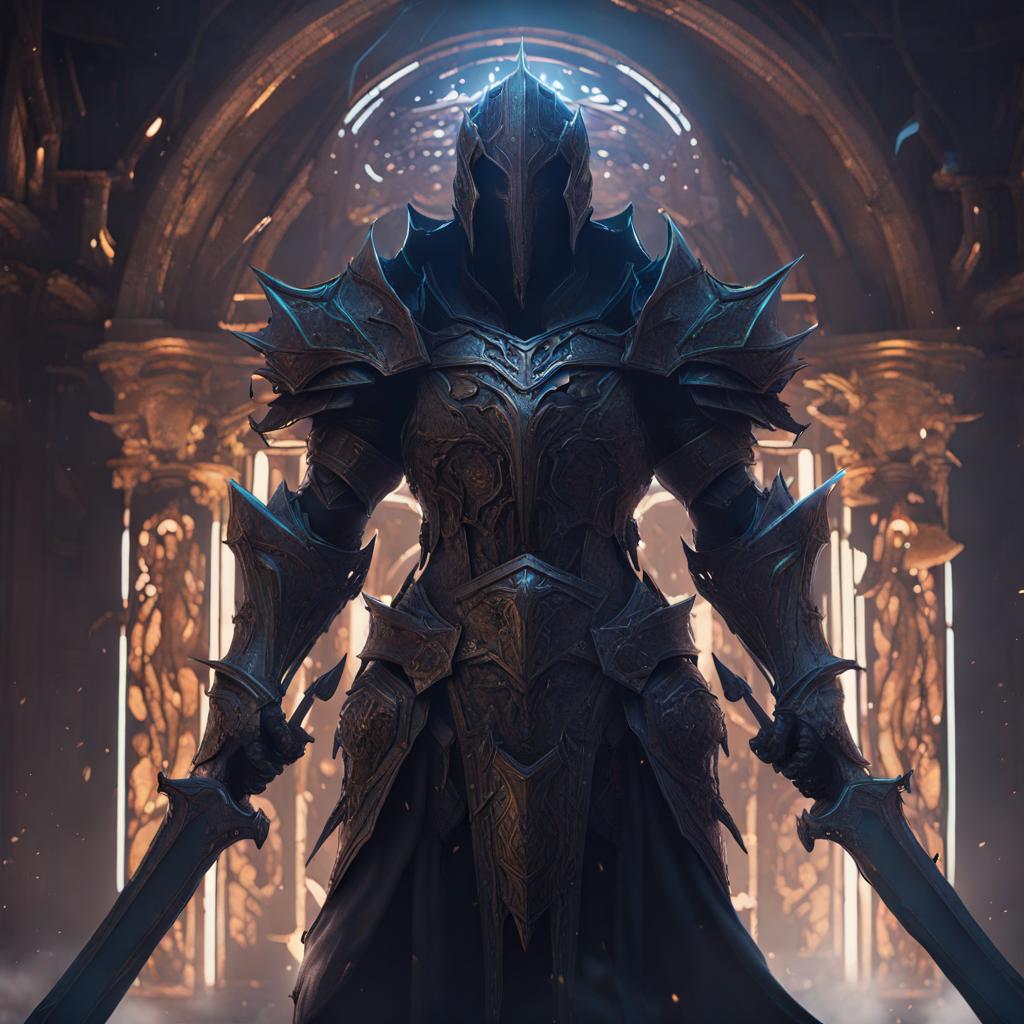Void Knight in Dark Fantasy Style