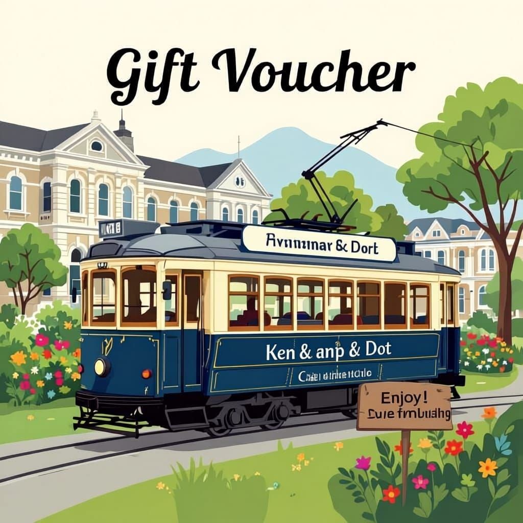 Anniversary Gift Voucher for Christchurch Tram Restaurant