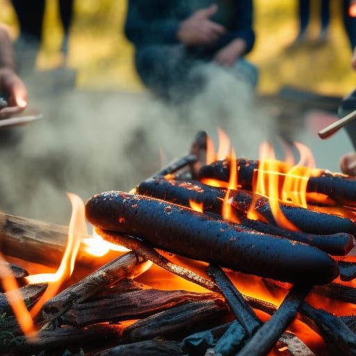 Hotdog Campfire Fail