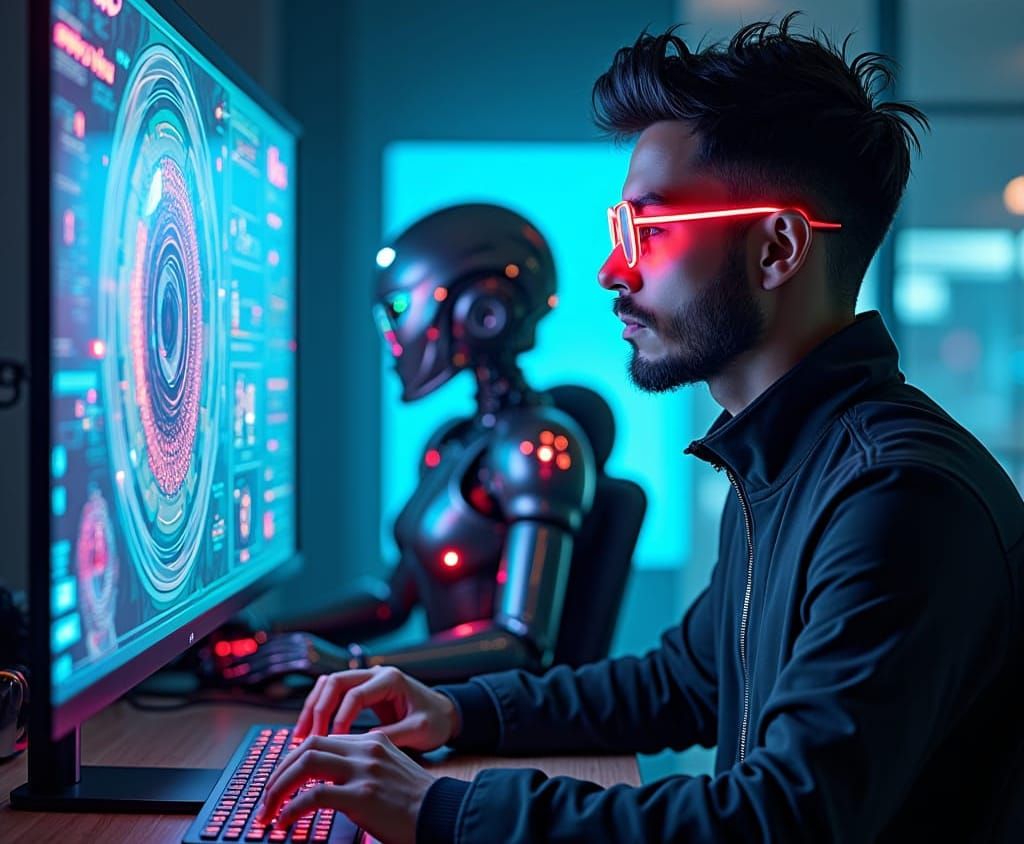 Android and Human Typing in High-Tech Room