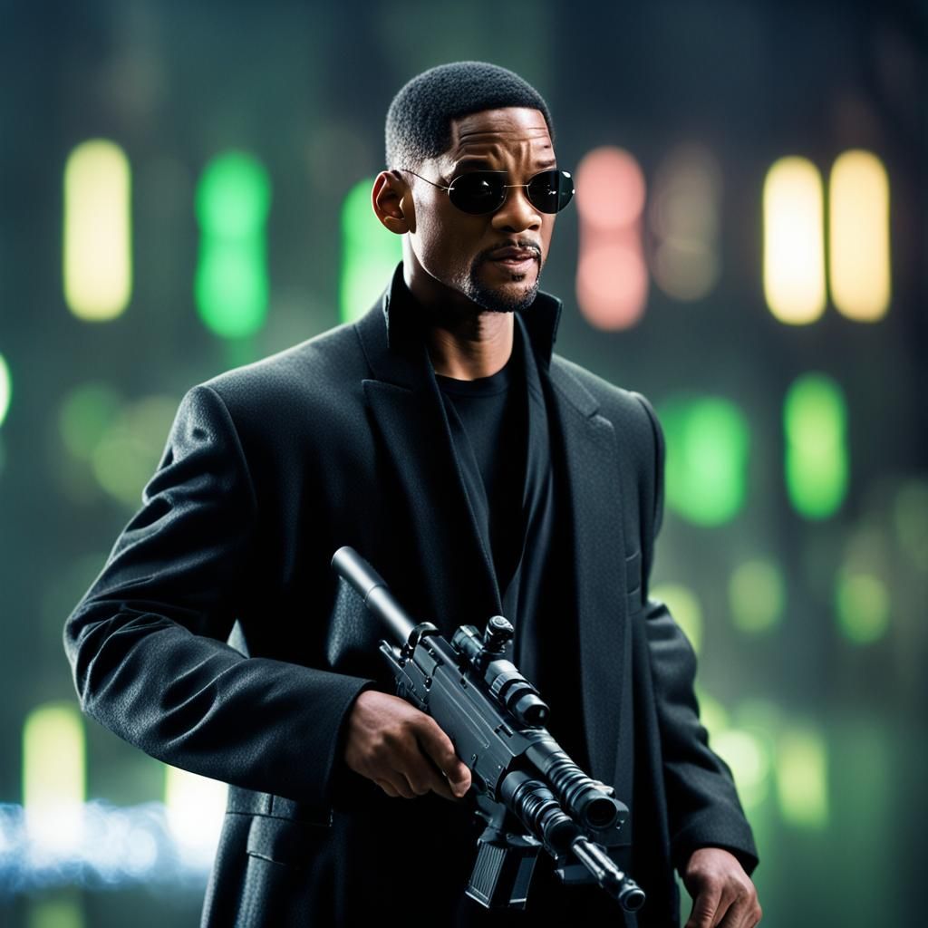 Will Smith as Neo in The Matrix: Photo-Realistic