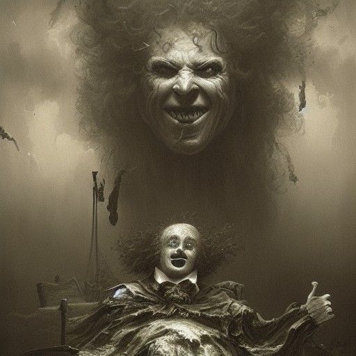 Ronald McDonald: Horror Art in Doré Style