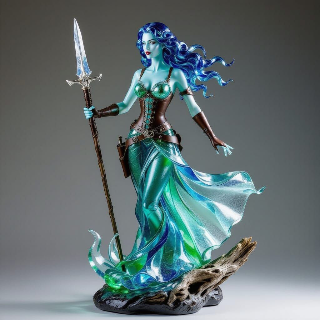 Sea Glass Vampire Hunter Sculpture