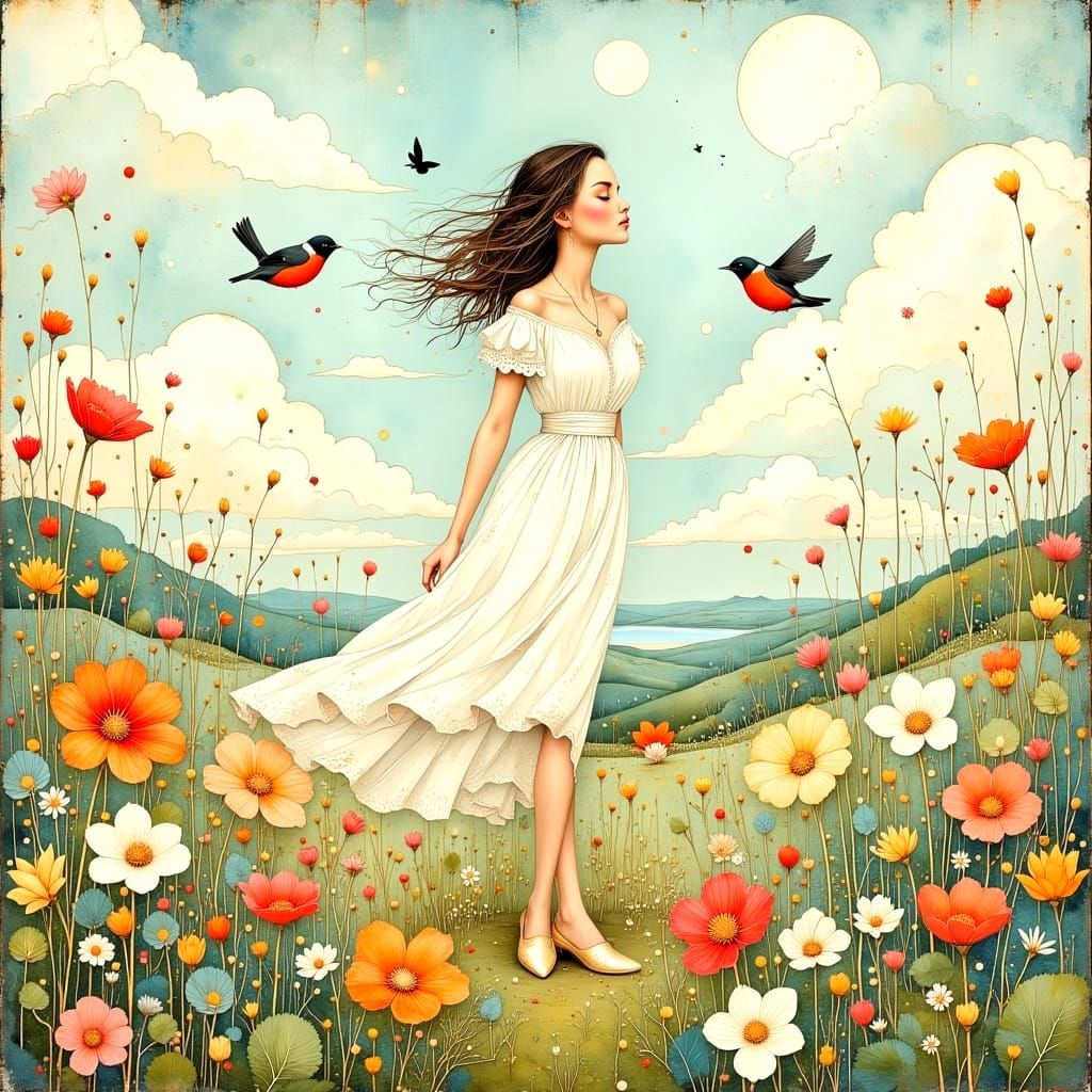 Winter's End: A Mixed Media Spring Awakening