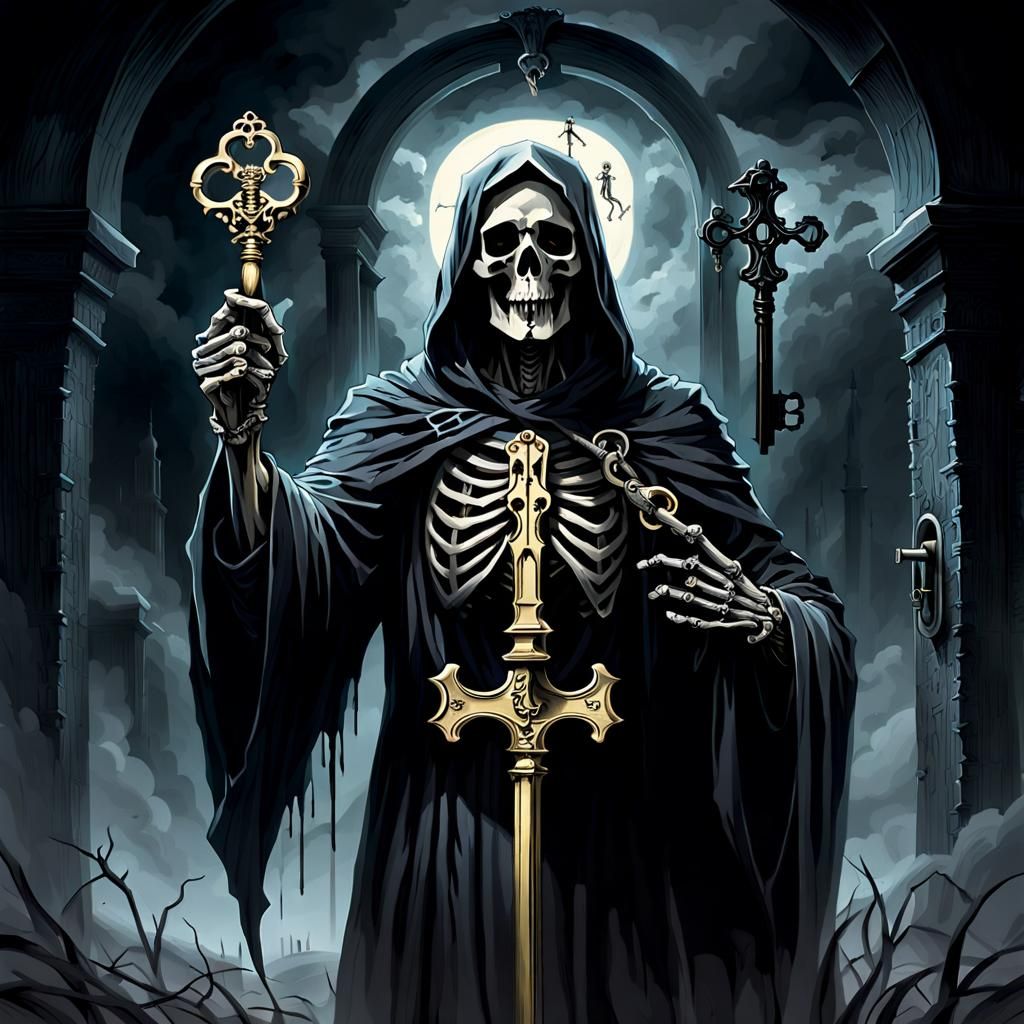 Grim Reaper with Skeleton Key: Surreal Convergence