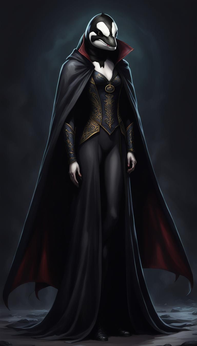 Vampire Orca in Silk Cloak