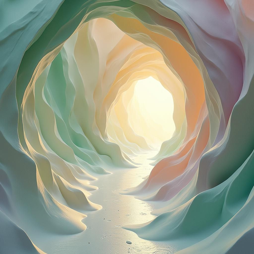 Abstract Geometry Dreamscape in Artstation Unreal Engine Sty...