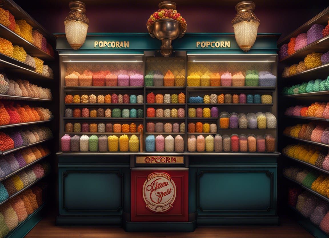 Elaborate Popcorn Shop in Baroque Style