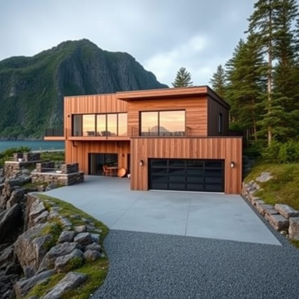 Sleek Scandinavian House with Majestic Fjord Views