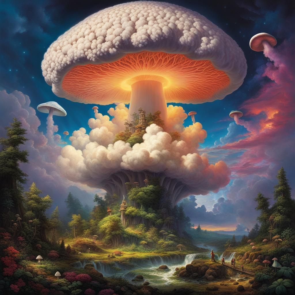 Dreamcore Magic Mushroom Cloud