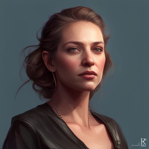 Dianna Ross Portrait in Hyperdetailed Style