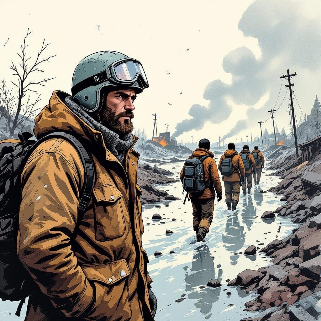 Eternauta-Inspired Post-Apocalyptic Landscape