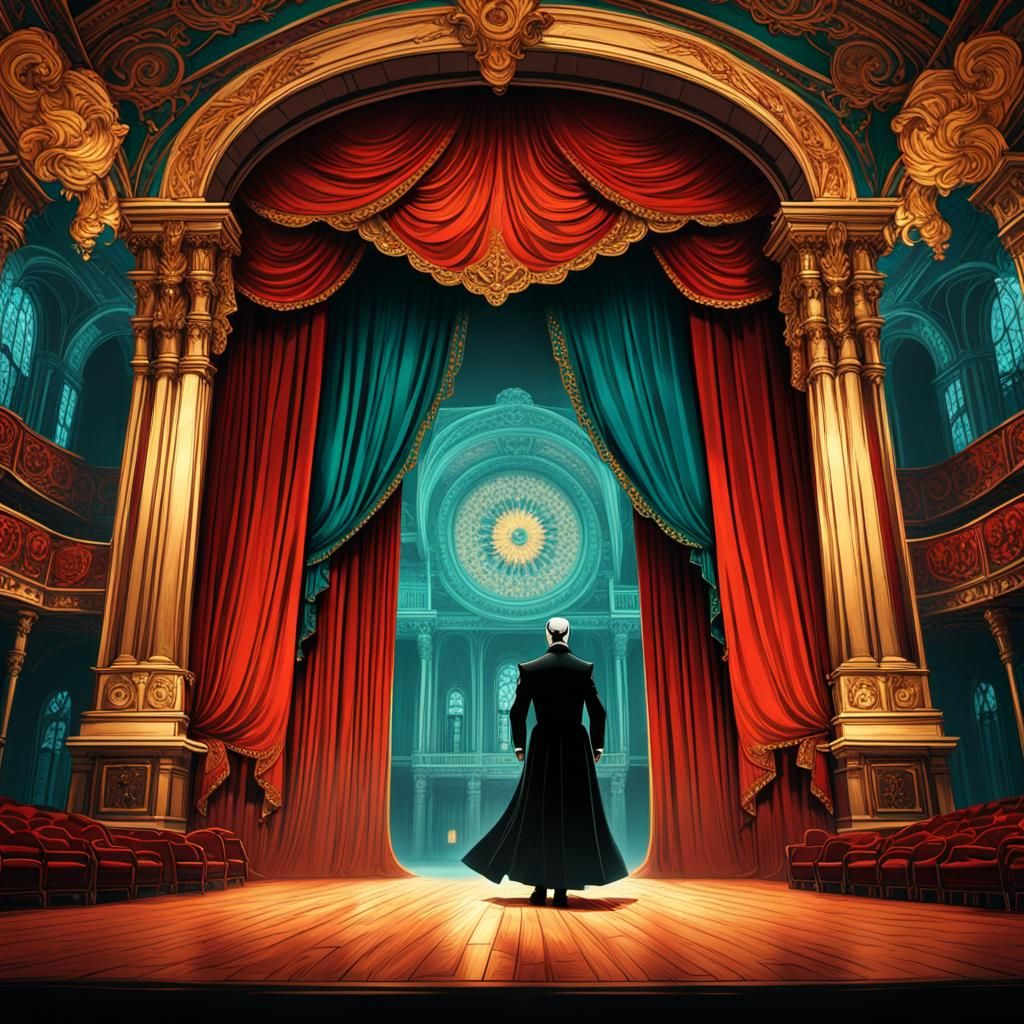Phantom of the Opera: Surreal Art Deco Concept