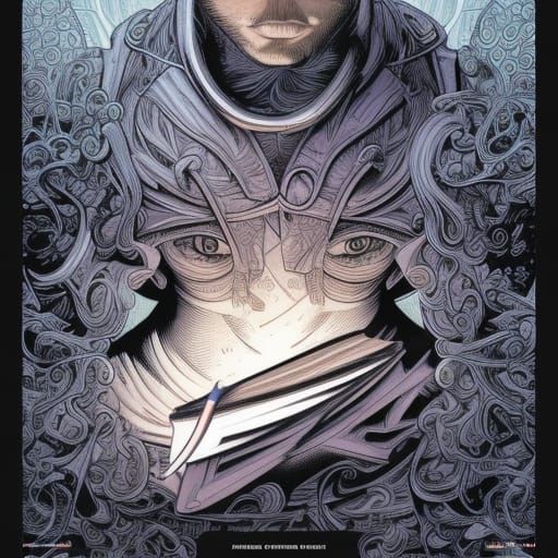 Comic Book Art: Newspaper Pen Paper Words Magic