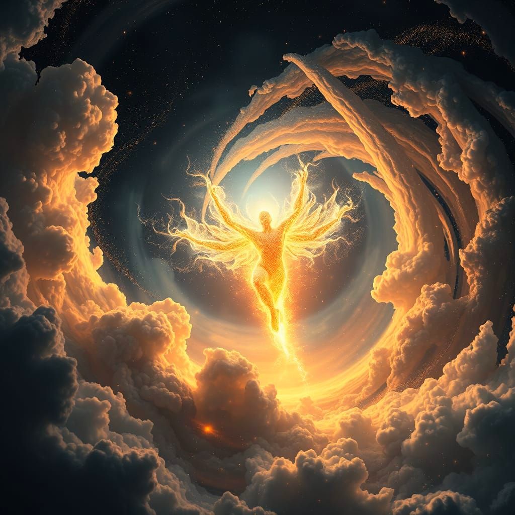 Epic Digital Cinematic Landscape in Maximalist Style