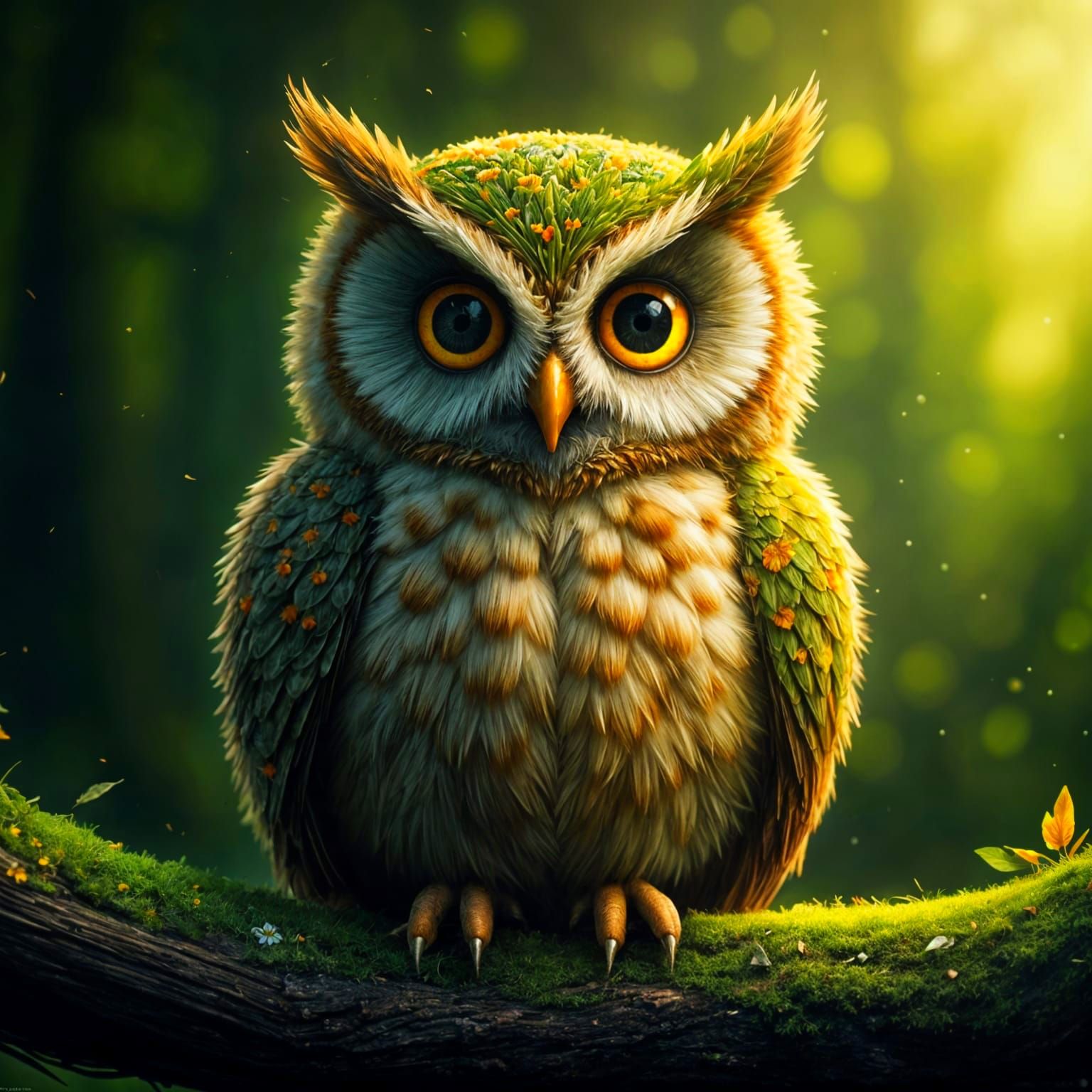 Owl of grass