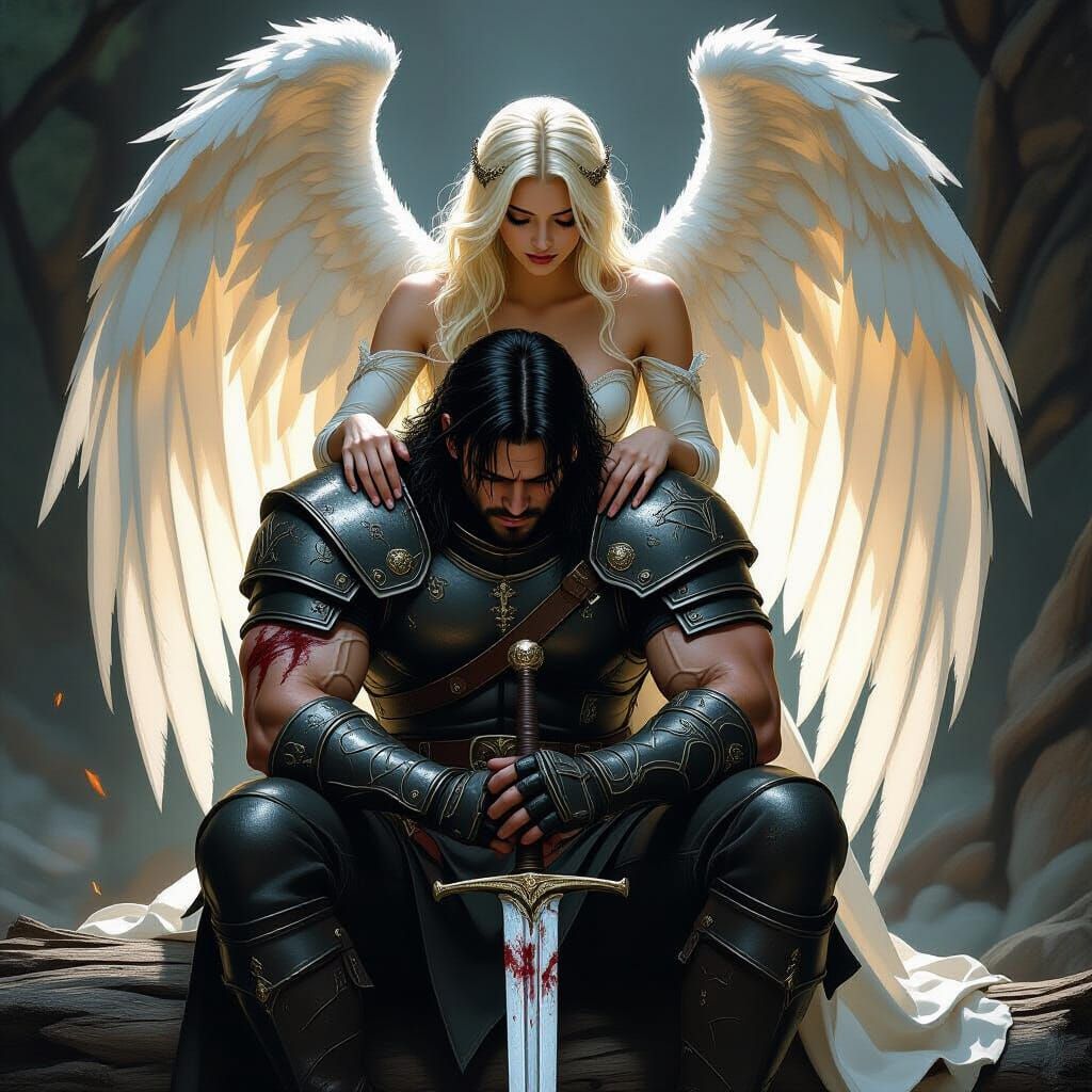 Warrior Finds Solace With Guardian Angel
