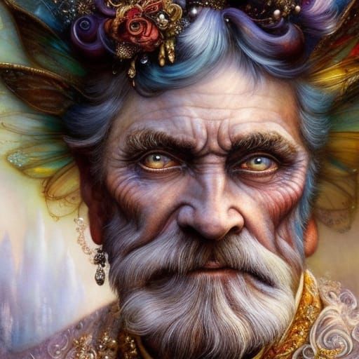 Detailed Fairy Portrait in Fantasy Style