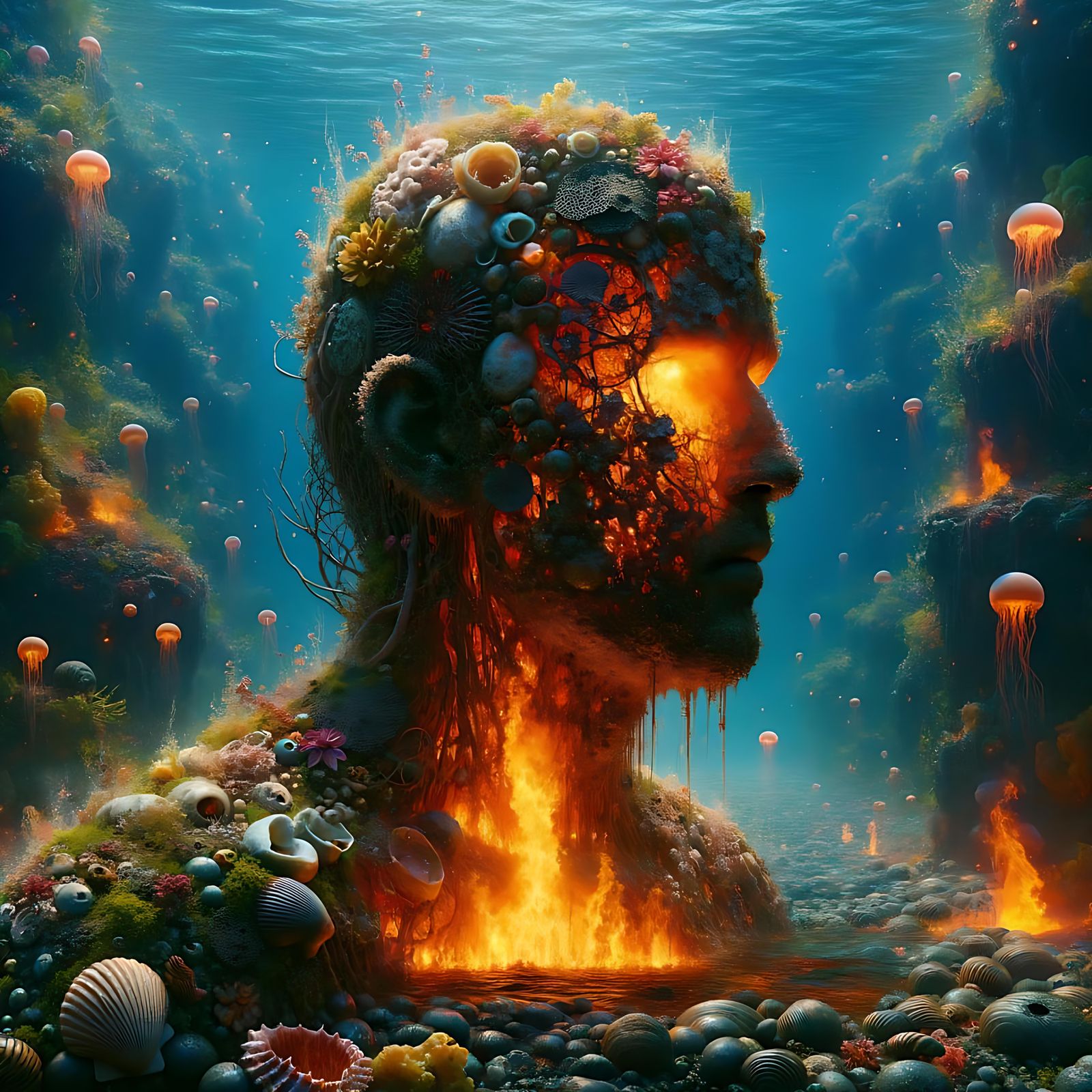 The fire beneath the surface