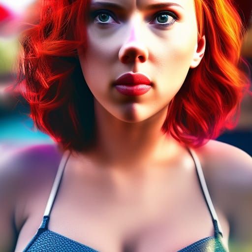 Scarlett Johansson - pool party