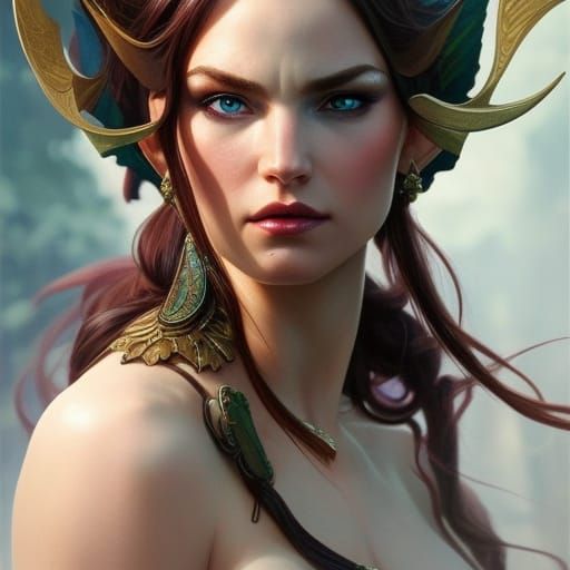 Fantasy elf woman