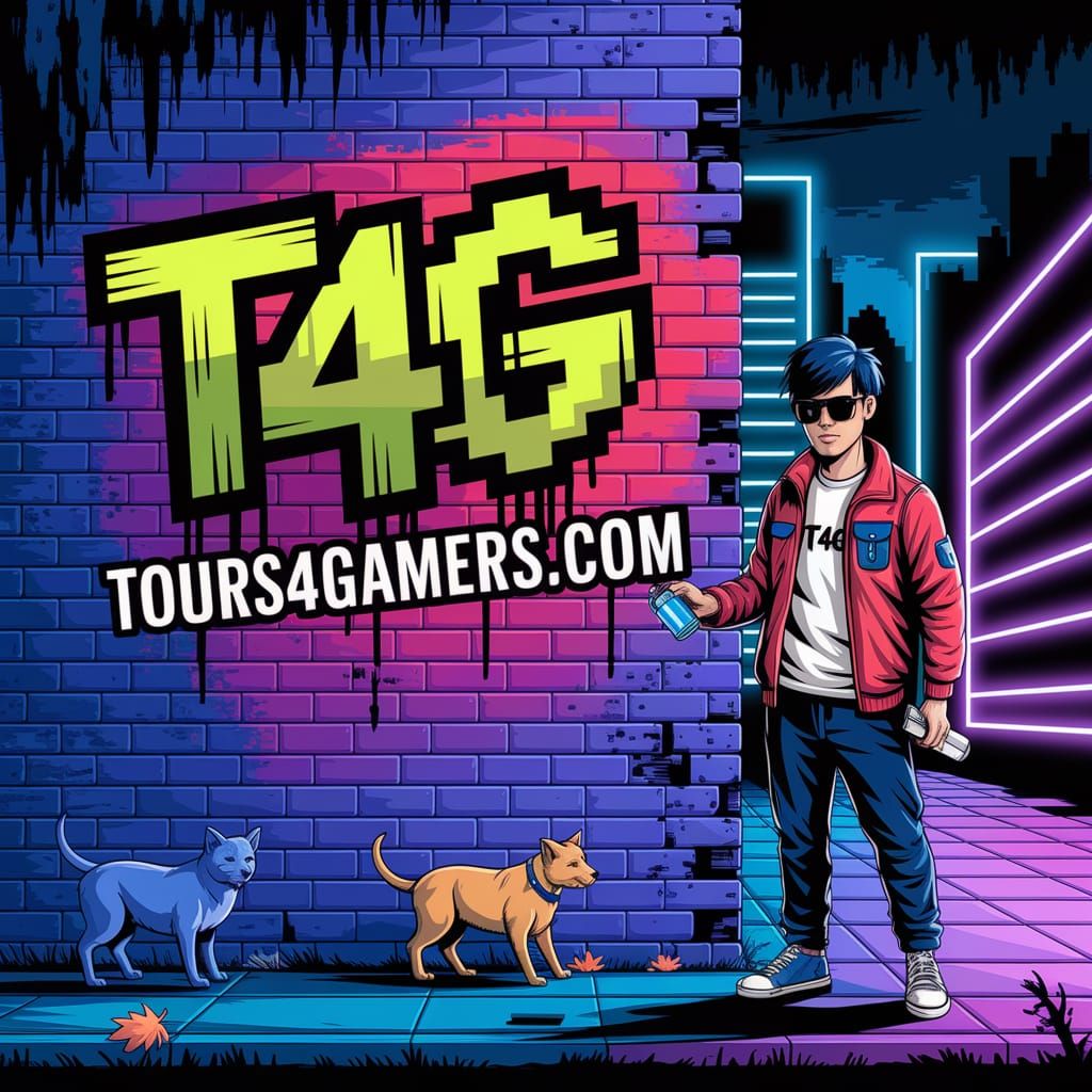 Cyberpunk Pixel Art: T4G Graffiti in Post-Communist Krakow