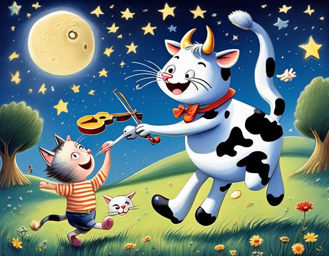 Hey Diddle Diddle: A Graffiti Art Rendition