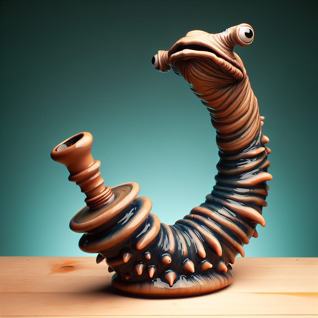 Unique Bong Shaped Like a Sci-Fi Creature