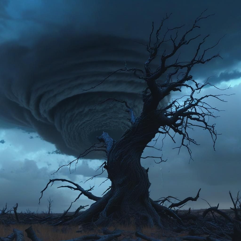 Black Moon Over Hellish Tornado: A Dark Fantasy
