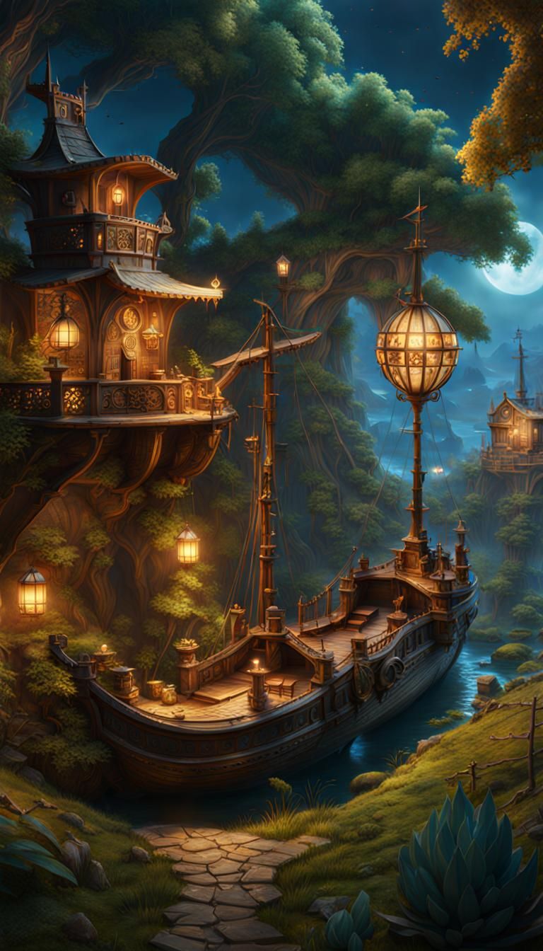 Whimsical Treasure Maps: Fantasy Concept Art