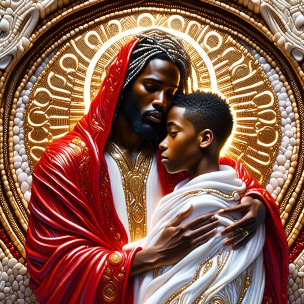 Jesus Comforting a Teenager: A Vision of Hope