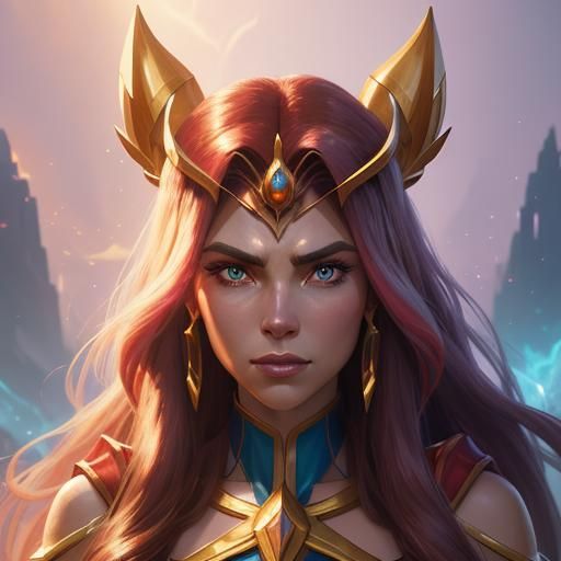 She-Ra: Princess of Power Portrait in Art Nouveau Style