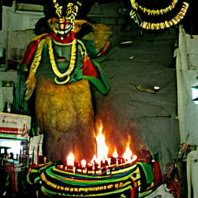 Fearsome Kali Amman: Hindu Goddess of Destruction