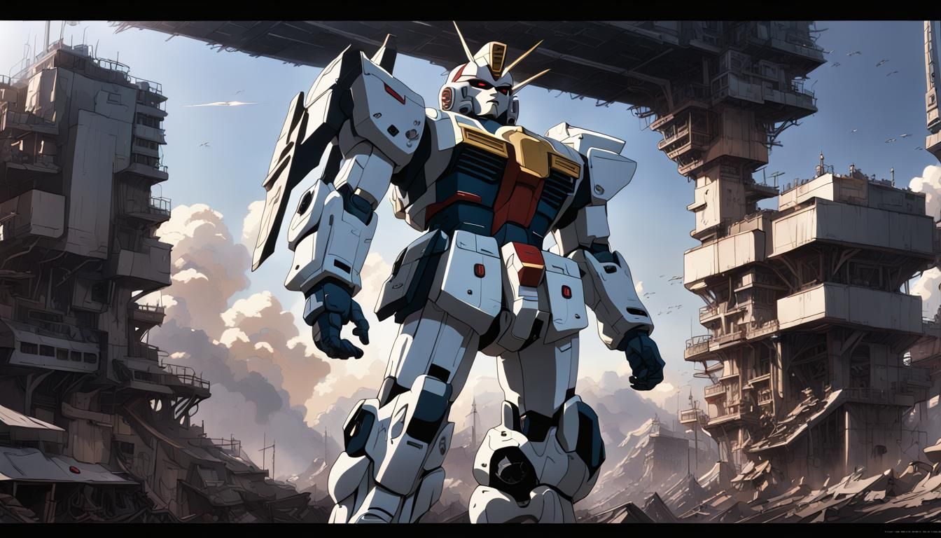 Epic Mobile Suit Gundam Digital Matte Painting