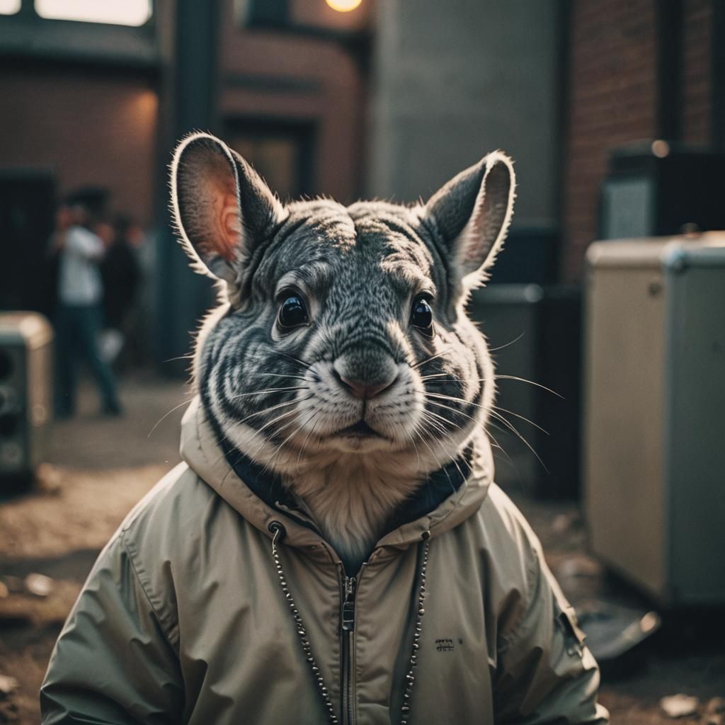 Rapper Chinchilla: Cinematic Film Still