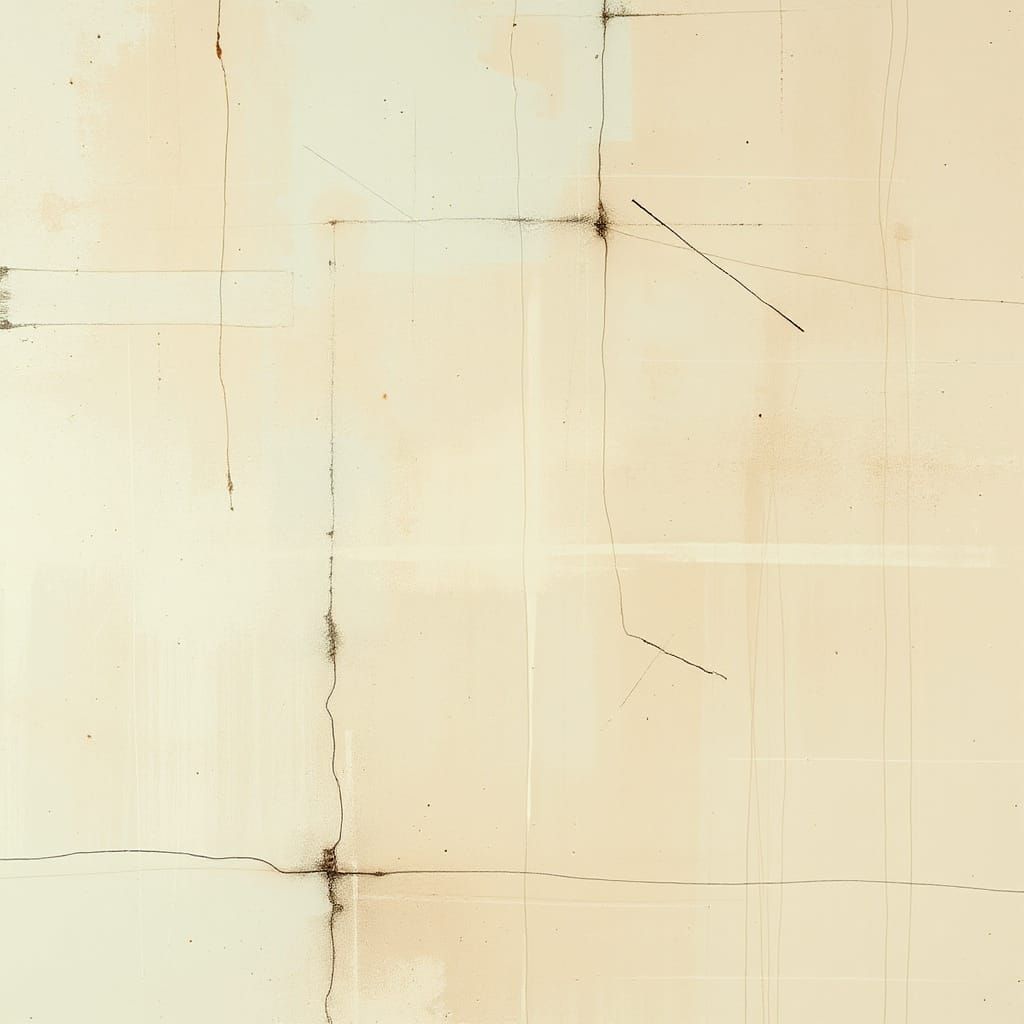 Misty Beige Old Cerulean Abstract Surreal Landscape