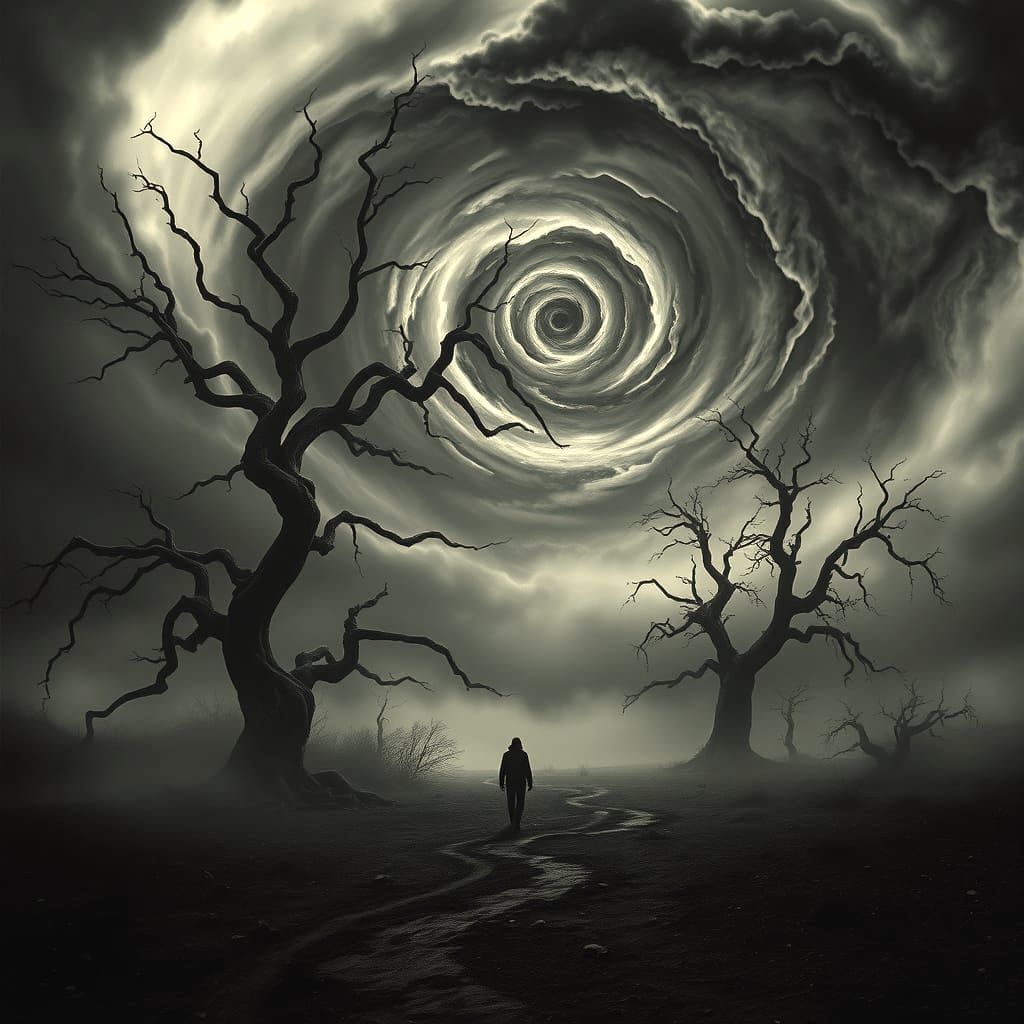 Surreal Scene of Global Peril