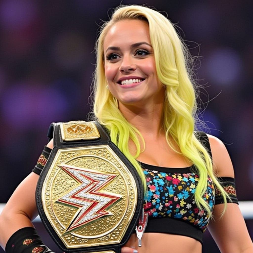WWE Female Champion in Action