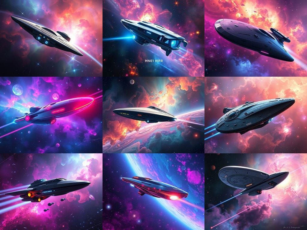 Mindship U.S.S. Enterprise with Psionic Stardrive