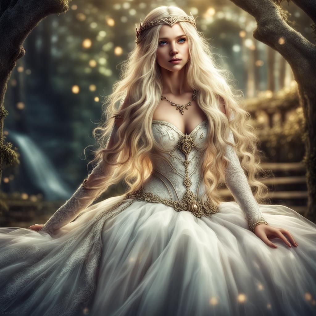 Elven Princess in Magical Wedding Dress