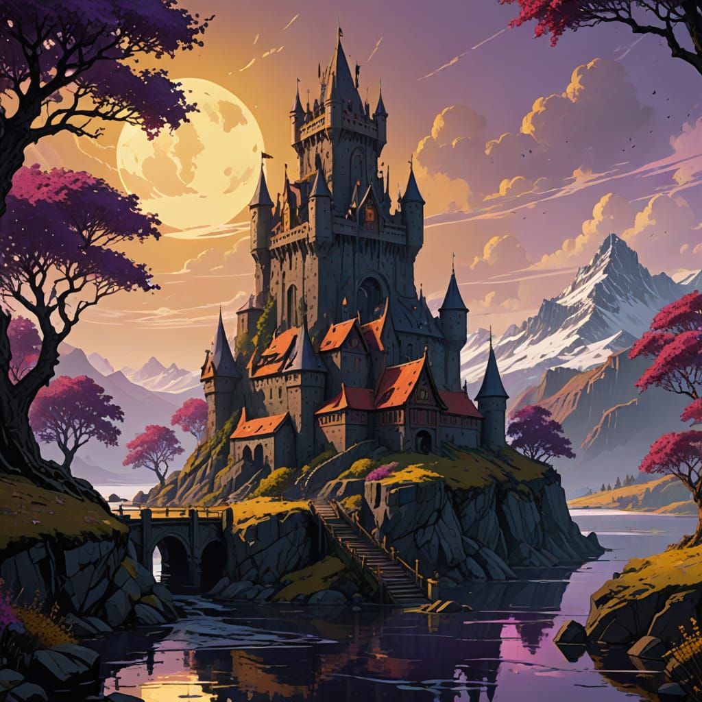 Ethereal Queenscrown Keep in Icy Northern Westeros