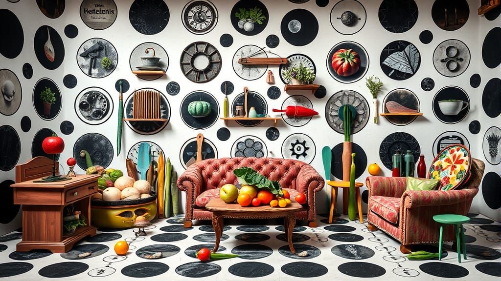 Surreal Kitchen Tool Furniture in a Whimsical World
