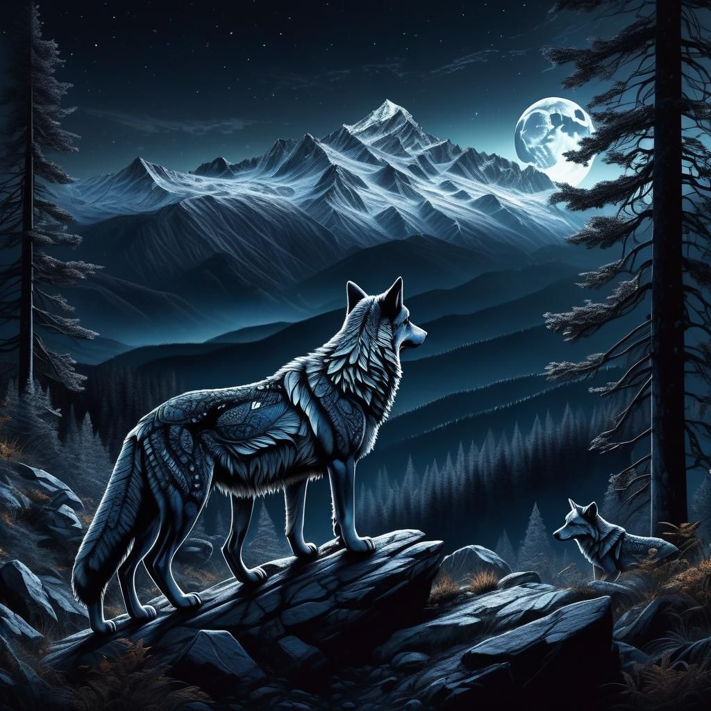 The Rare 6 Legged Wolf