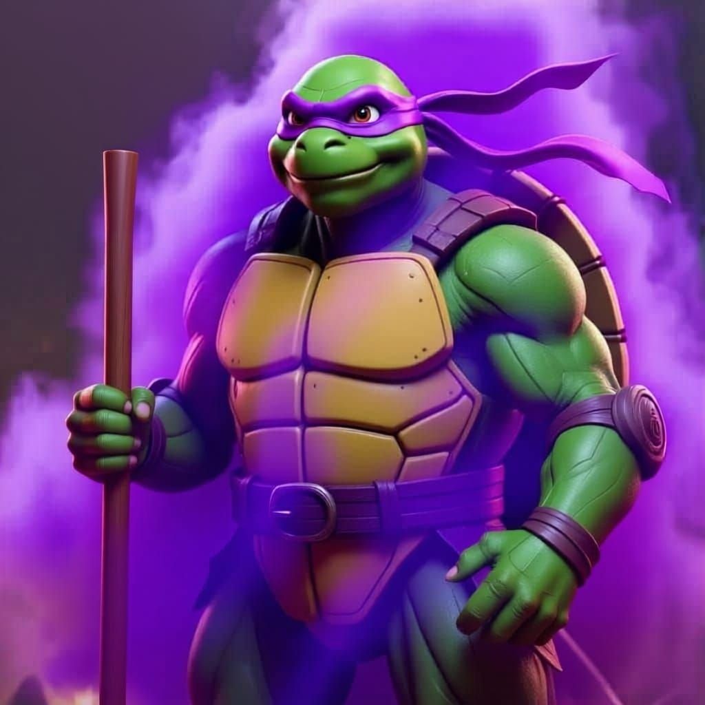 Donatello in Purple Hue