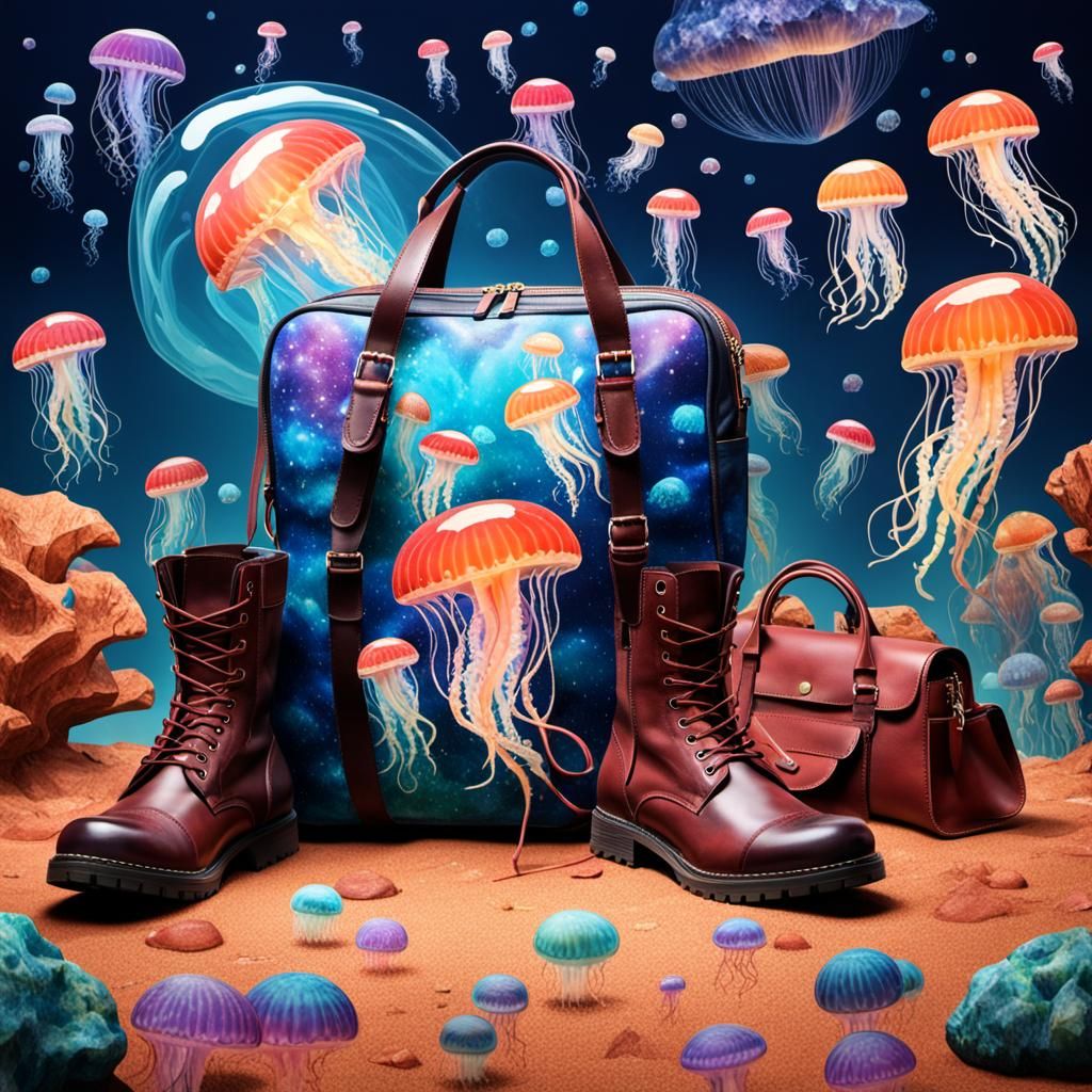 Jellyfish with Matching Bag and Boots