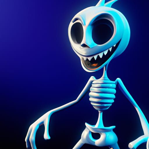 Jack Skellington Reimagined as 3D Pixar Concept Art