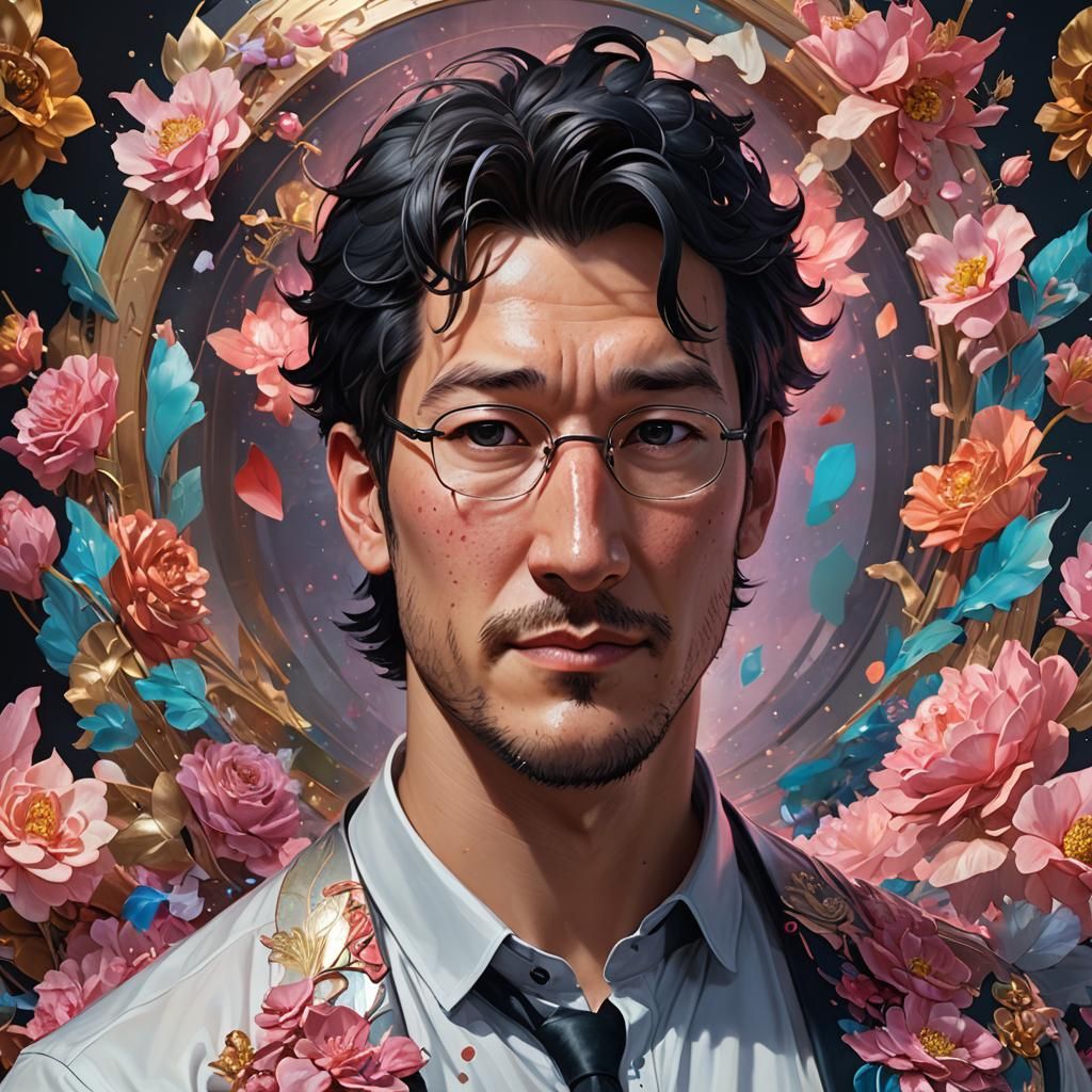 Hyperdetailed Portrait of Markiplier in Digital Art Style