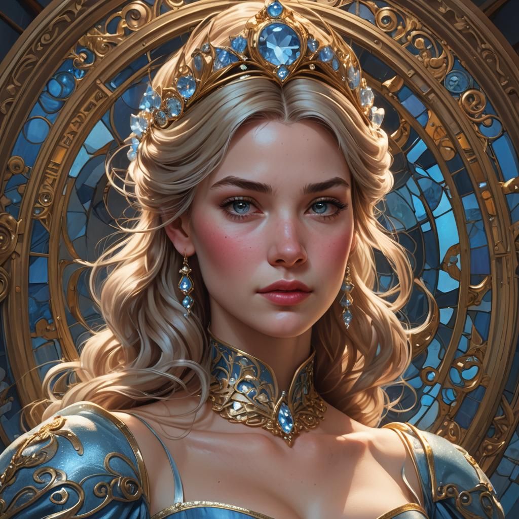 Dominant Cinderella: Hyperdetailed Portrait in Digital Art S...