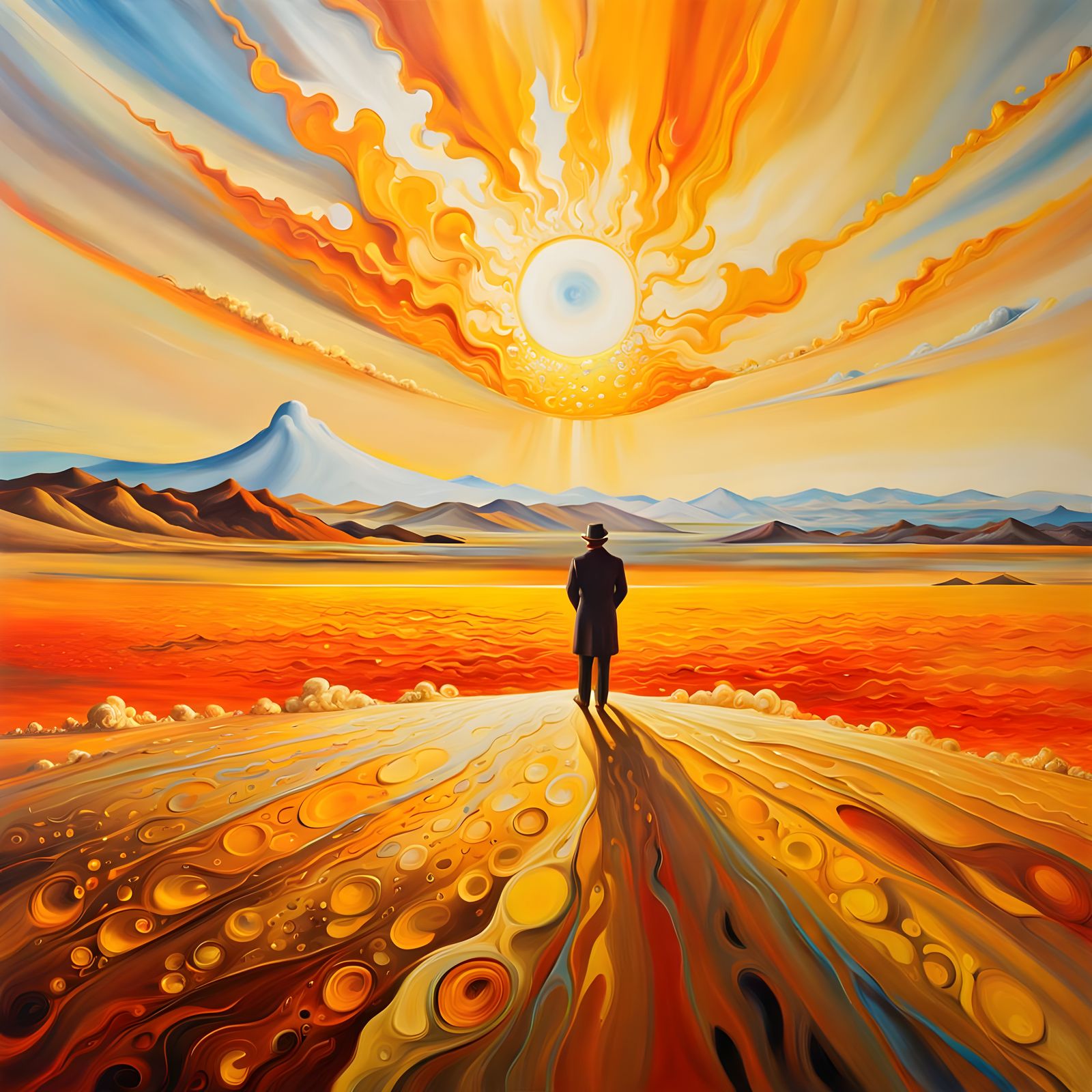 Staring into the Blazing Sun in Vibrant Colors