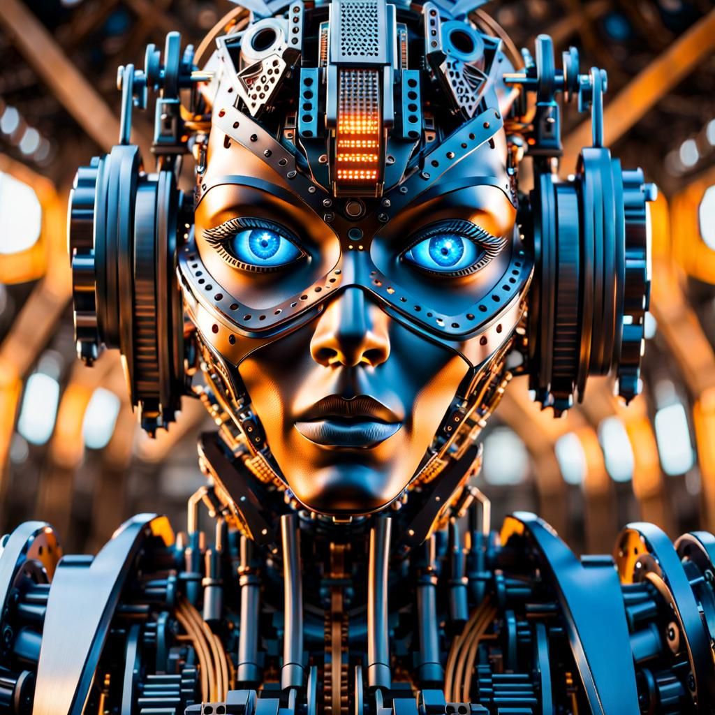 Erector Set Android in Detailed Matte Painting